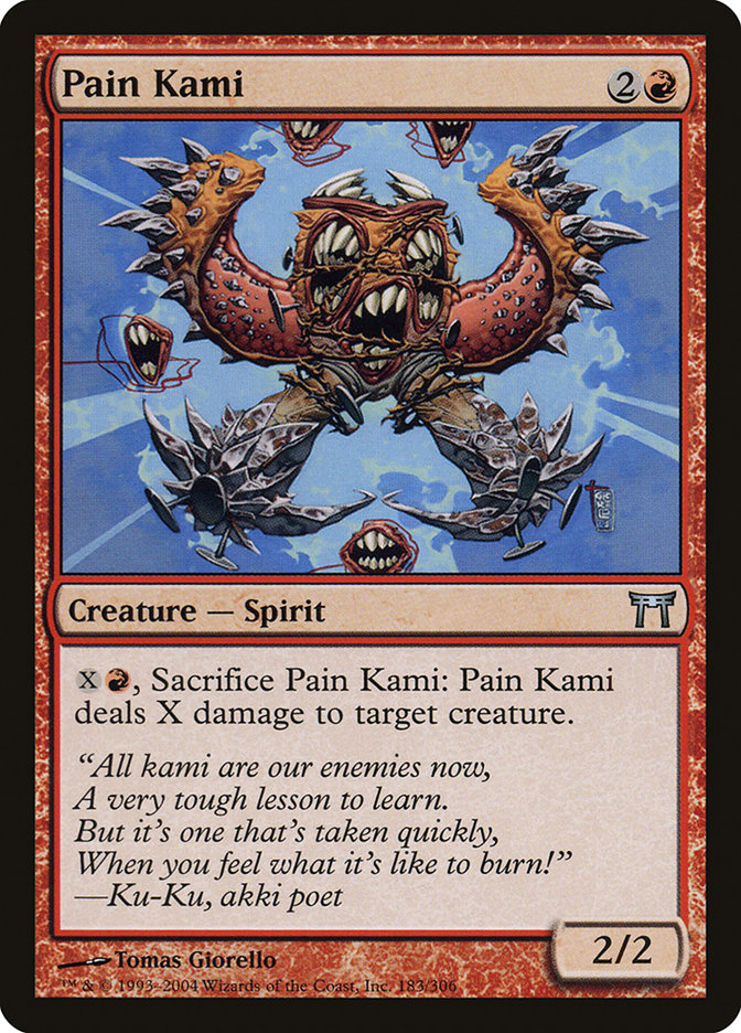 Pain Kami CHK-183 Champions of Kamigawa Magic card