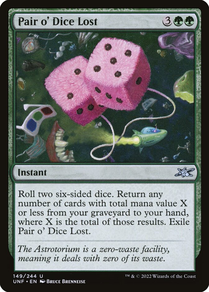 Pair o' Dice Lost UNF-149 Unfinity Magic card
