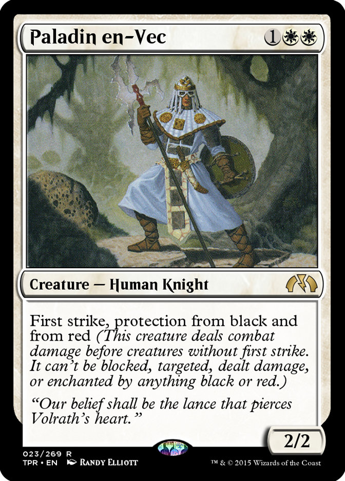 Paladin en-Vec TPR-23 Tempest Remastered Magic card