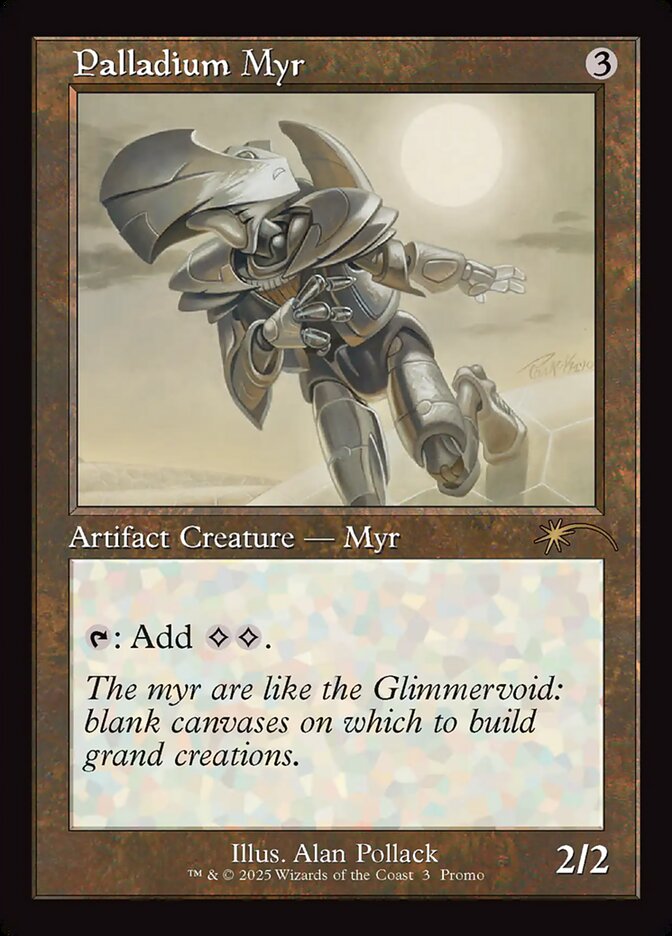 Palladium Myr PW25-6 Wizards Play Network 2025 Magic card