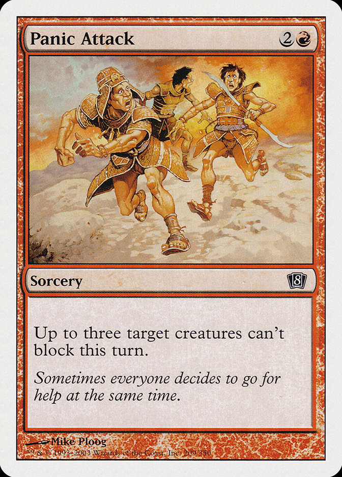 Panic Attack 8ED-209 Eighth Edition Magic card
