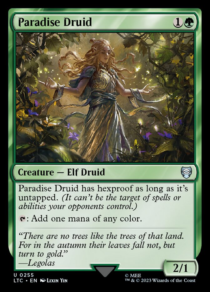 Paradise Druid LTC-255 Tales of Middle-earth Commander Magic card