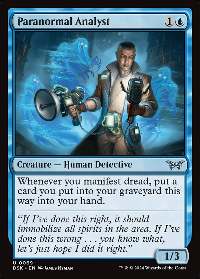 Paranormal Analyst DSK-69 Duskmourn: House of Horror Magic card