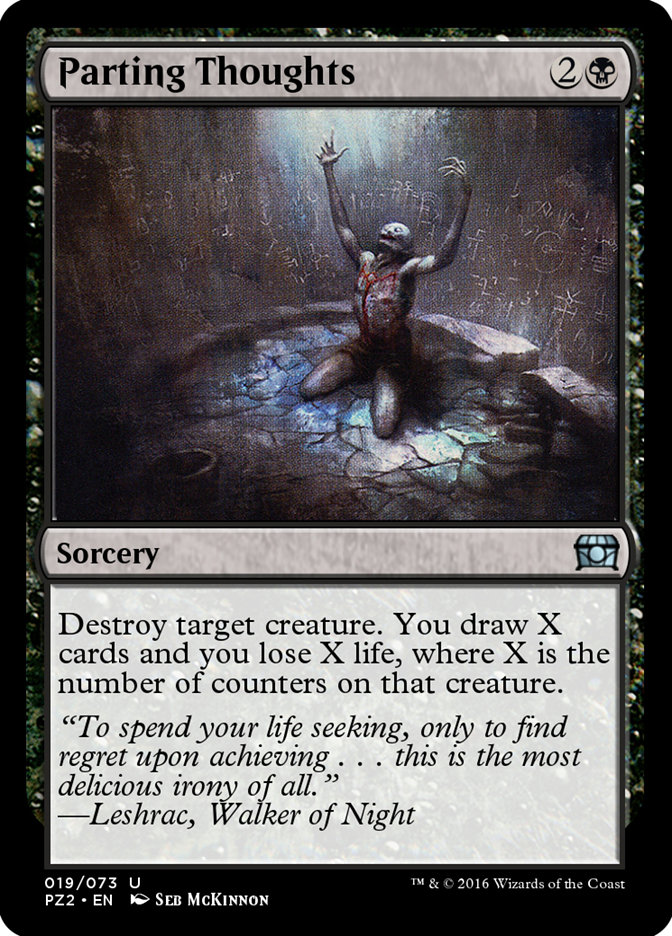 Parting Thoughts PZ2-19 Treasure Chest Magic card