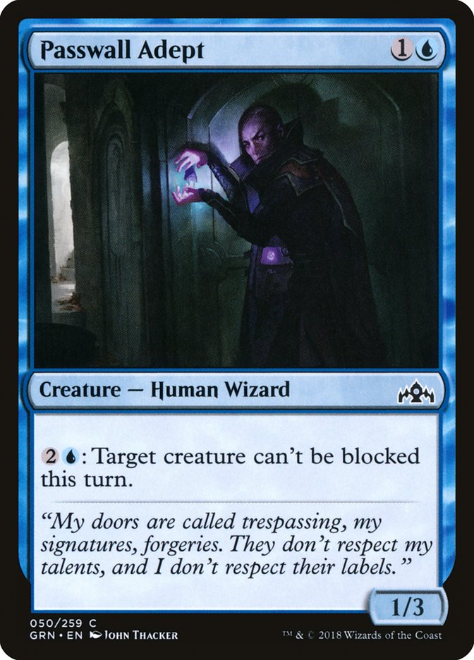 Passwall Adept GRN-50 Guilds of Ravnica Magic card