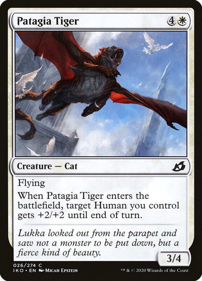 Patagia Tiger IKO-26 Ikoria: Lair of Behemoths Magic card