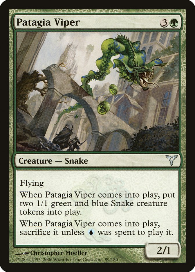 Patagia Viper DIS-89 Dissension Magic card
