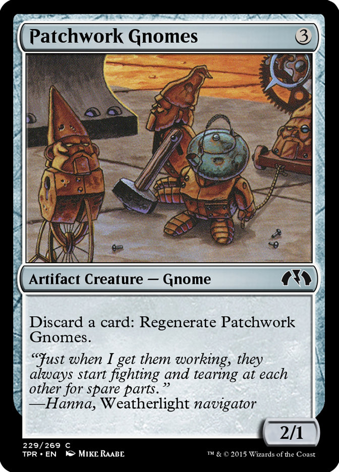 Patchwork Gnomes TPR-229 Tempest Remastered Magic card