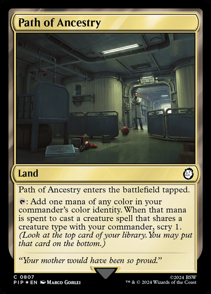 Path of Ancestry PIP-807 Fallout Magic card