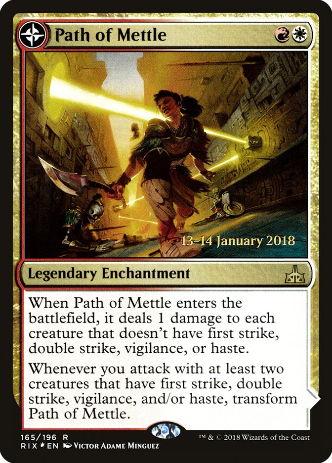 Path of Mettle // Metzali, Tower of Triumph PRIX-165S Rivals of Ixalan Promos Magic card