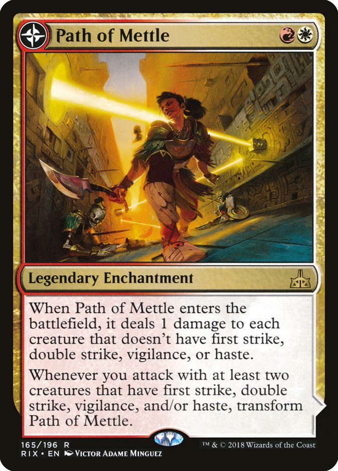 Path of Mettle // Metzali, Tower of Triumph RIX-165 Rivals of Ixalan Magic card
