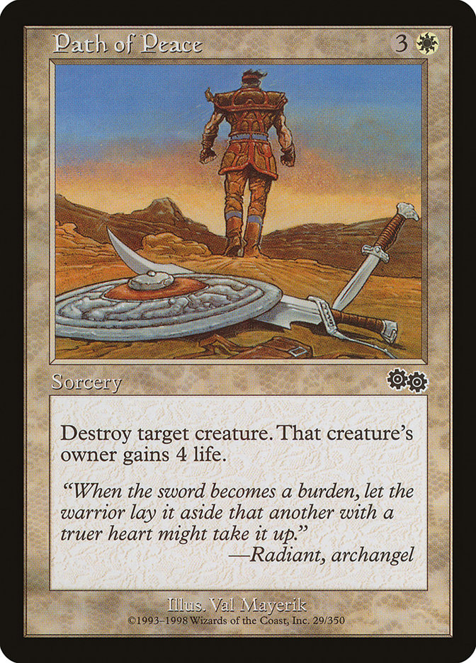 Path of Peace USG-29 Urza's Saga Magic card