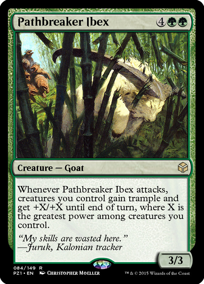 Pathbreaker Ibex PZ1-84 Legendary Cube Prize Pack Magic card