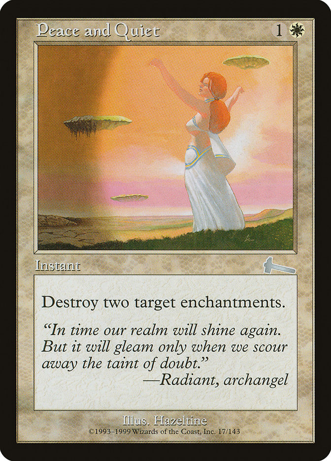 Peace and Quiet ULG-17 Urza's Legacy Magic card
