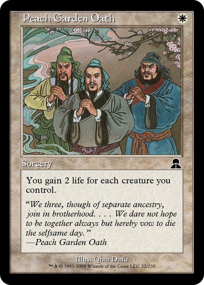 Peach Garden Oath ME3-22 Masters Edition III Magic card