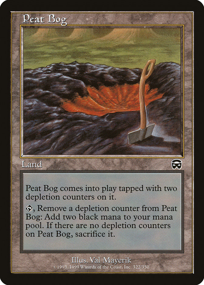 Peat Bog MMQ-322 Mercadian Masques Magic card