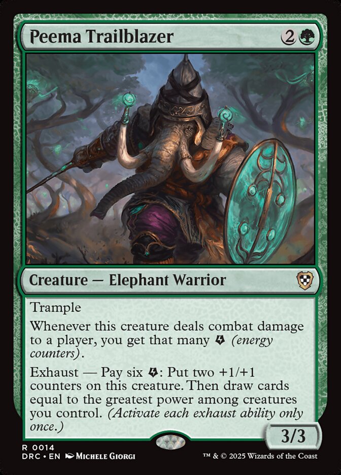 Peema Trailblazer DRC-14 Aetherdrift Commander Magic card