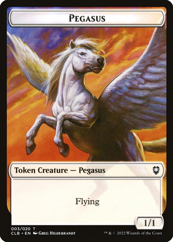 Pegasus TCLB-3 Battle for Baldur's Gate Tokens Magic card