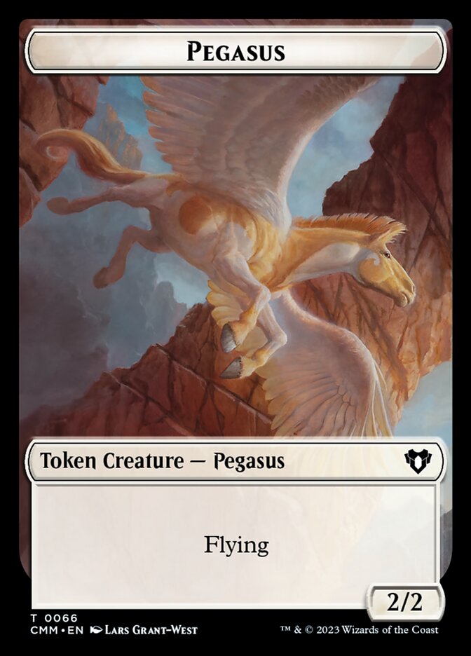 Pegasus TCMM-66 Commander Masters Tokens Magic card