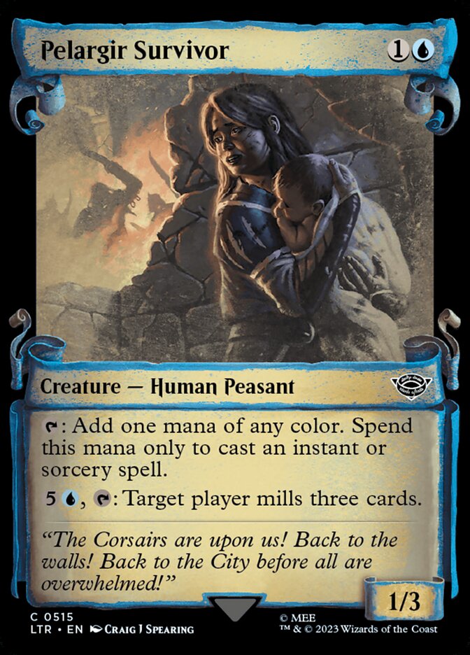 Pelargir Survivor LTR-515 The Lord of the Rings: Tales of Middle-earth Magic card