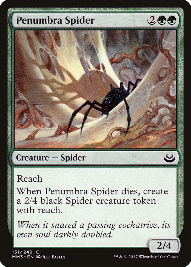 Penumbra Spider MM3-131 Modern Masters 2017 Magic card