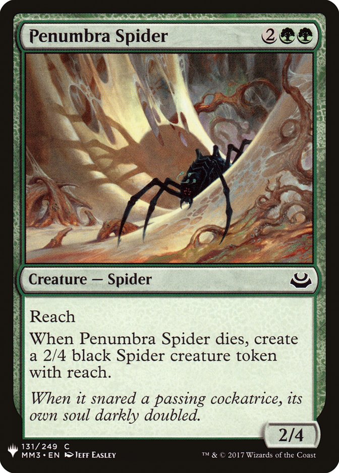 Penumbra Spider PLST-MM3-131 The List Magic card
