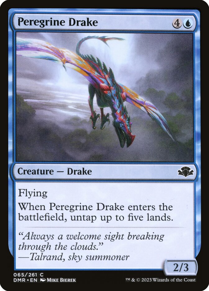 Peregrine Drake DMR-65 Dominaria Remastered Magic card