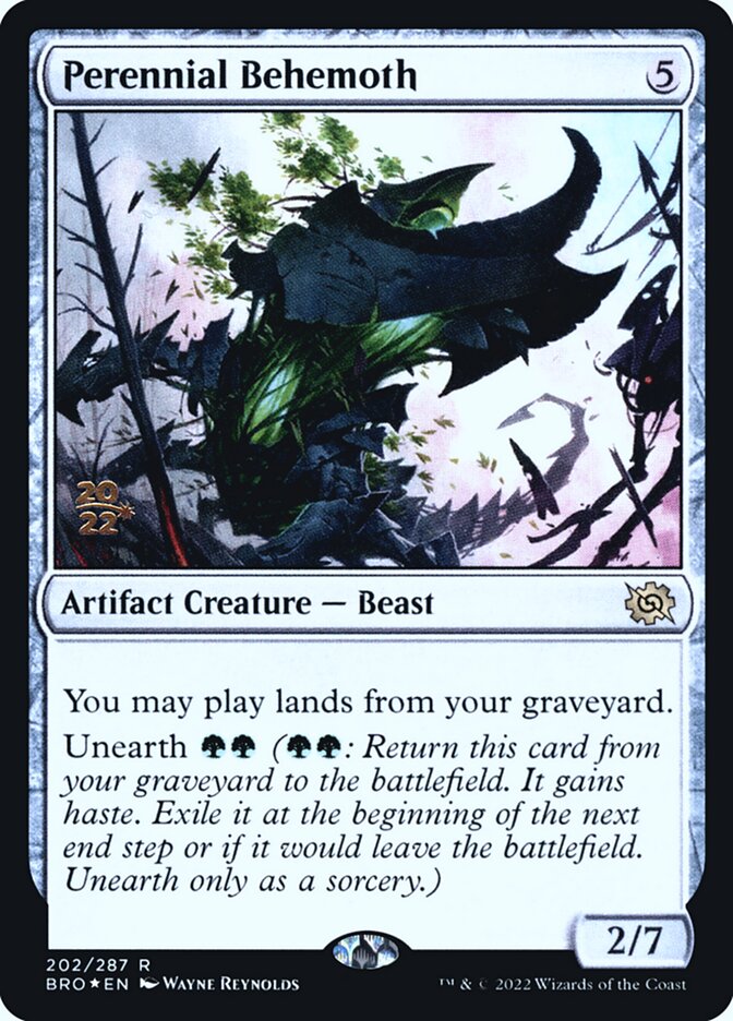 Perennial Behemoth PBRO-202S The Brothers' War Promos Magic card