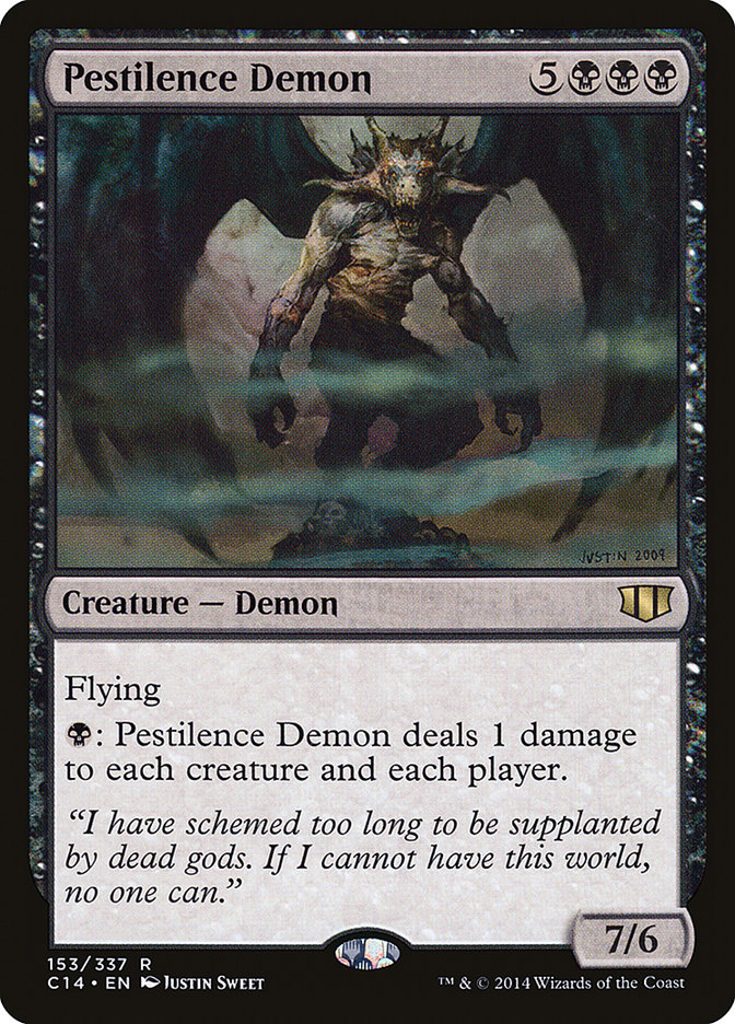 Pestilence Demon C14-153 Commander 2014 Magic card