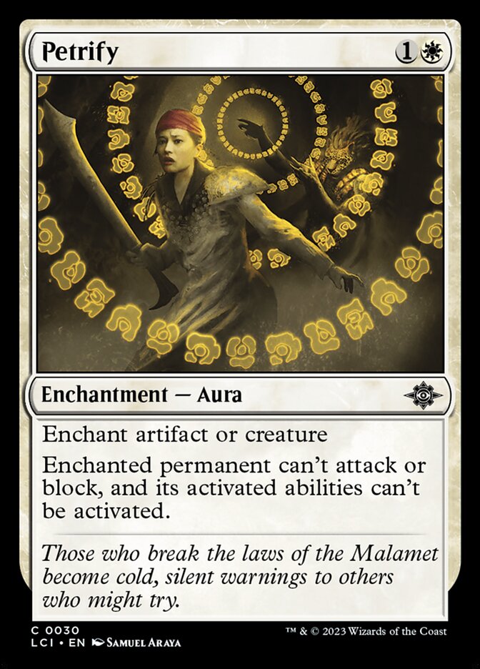Petrify LCI-30 The Lost Caverns of Ixalan Magic card