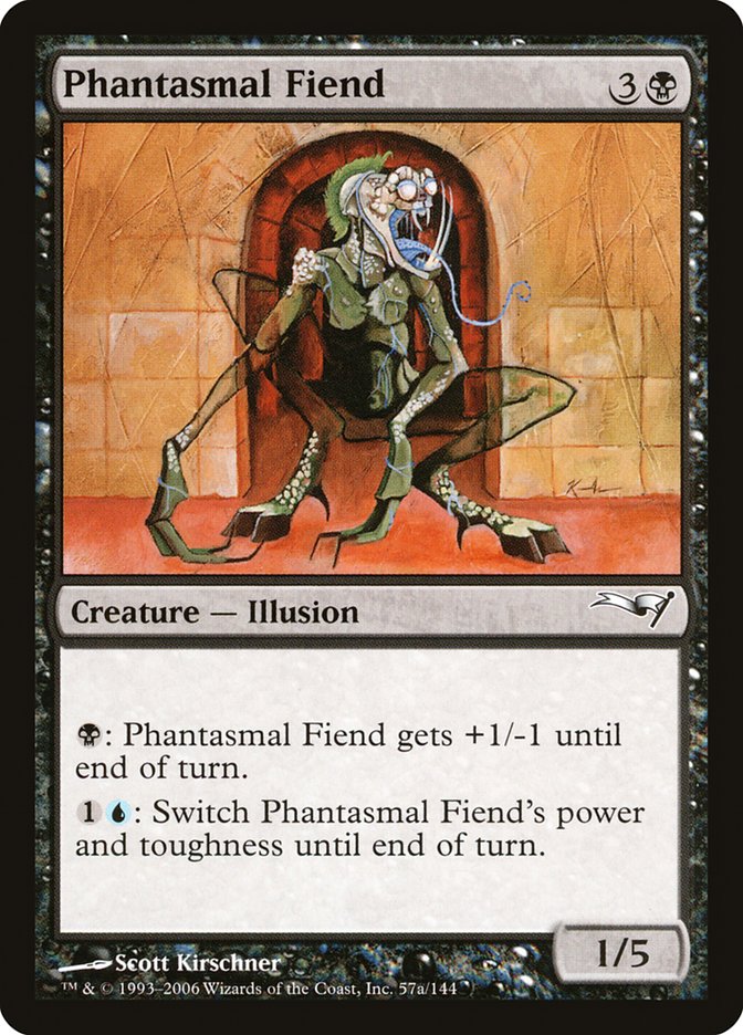 Phantasmal Fiend CST-57A Coldsnap Theme Decks Magic card
