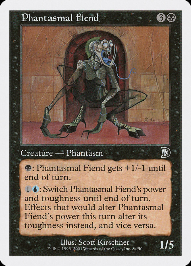Phantasmal Fiend DKM-8A Deckmasters Magic card