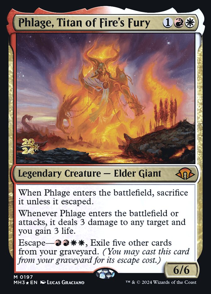 Phlage, Titan of Fire's Fury PMH3-197S Modern Horizons 3 Promos Magic card