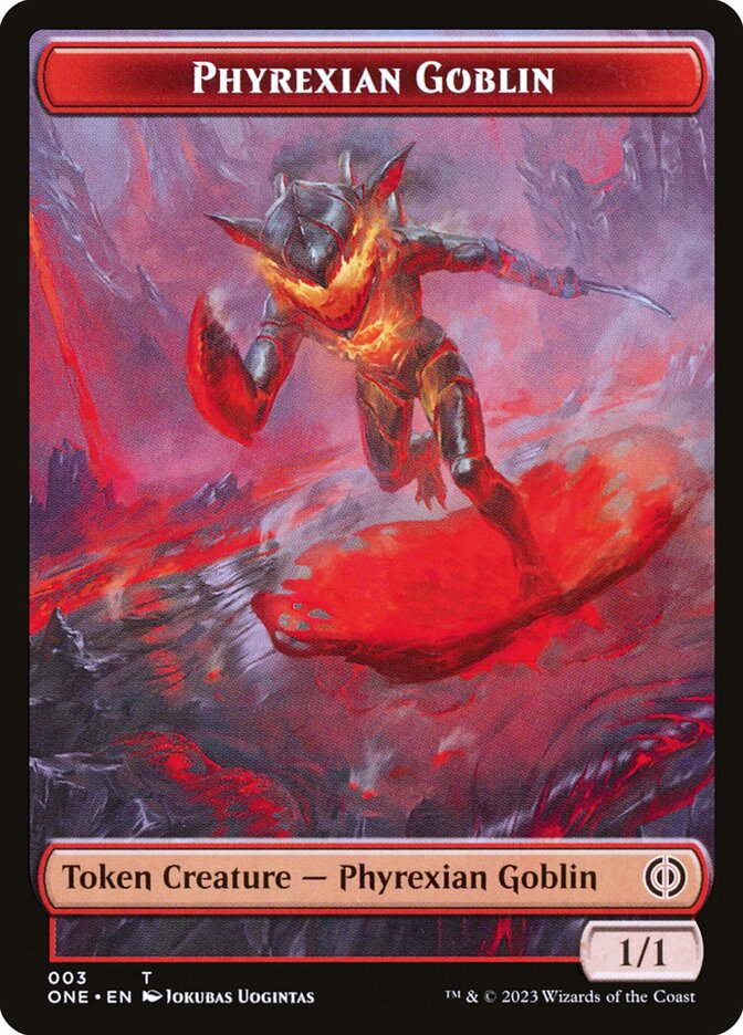 Phyrexian Goblin TONE-3 Phyrexia: All Will Be One Tokens Magic card