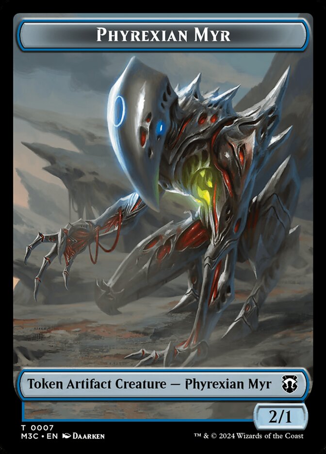 Phyrexian Myr TM3C-7 Modern Horizons 3 Commander Tokens Magic card