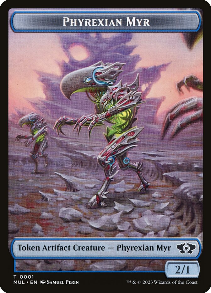 Phyrexian Myr TMUL-1 Multiverse Legends Tokens Magic card