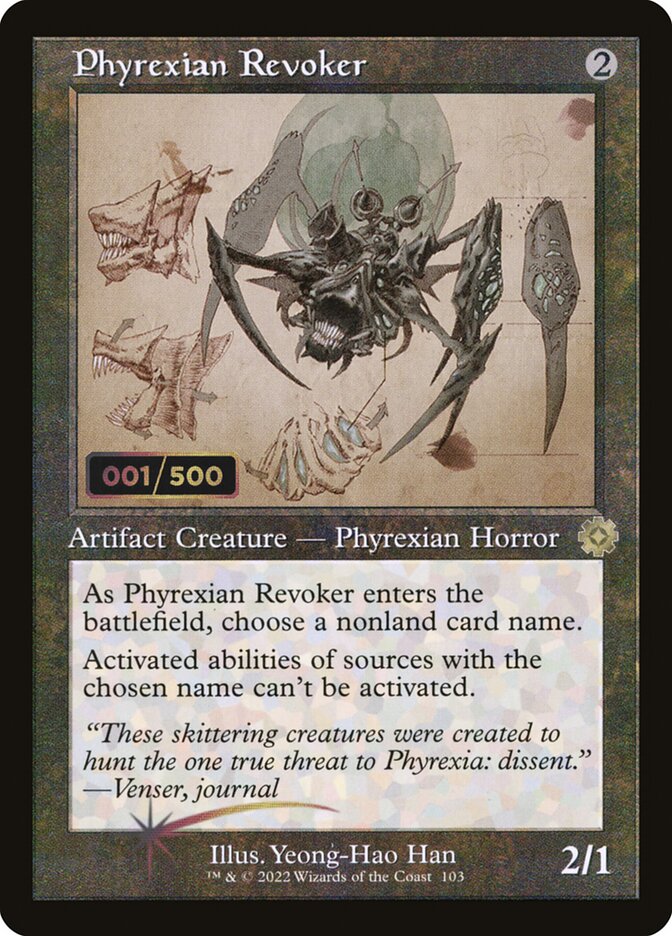 Phyrexian Revoker BRR-103Z The Brothers' War Retro Artifacts Magic card