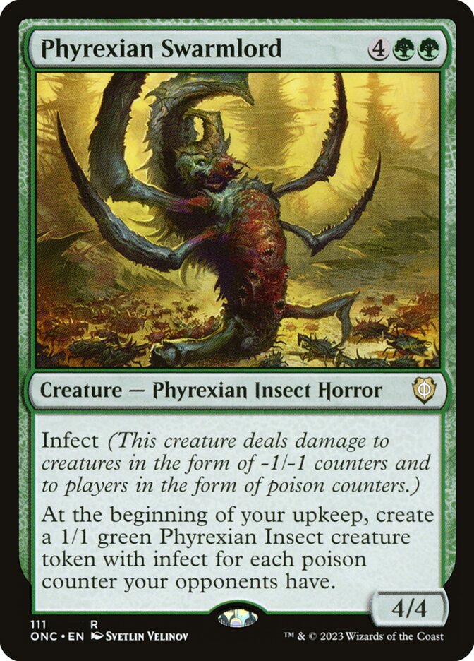 Phyrexian Swarmlord ONC-111 Phyrexia: All Will Be One Commander Magic card