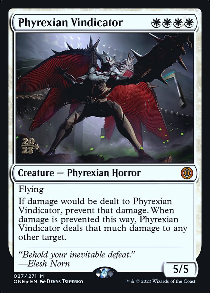 Phyrexian Vindicator PONE-27S Phyrexia: All Will Be One Promos Magic card