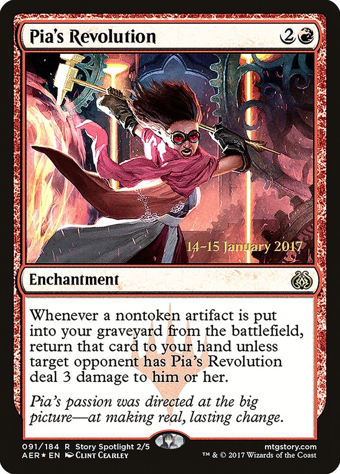 Pia's Revolution PAER-91S Aether Revolt Promos Magic card