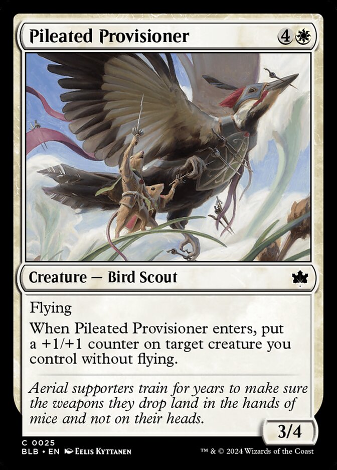Pileated Provisioner BLB-25 Bloomburrow Magic card
