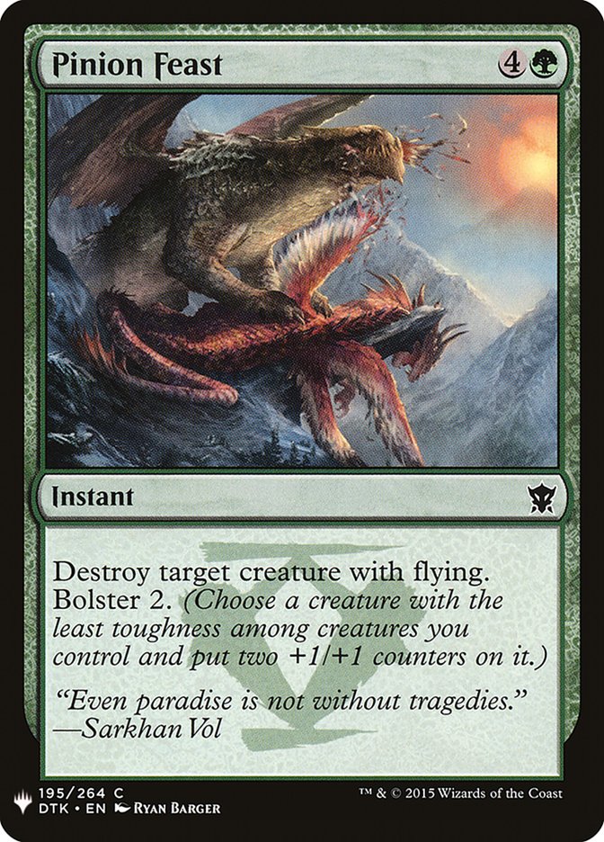 Pinion Feast PLST-DTK-195 The List Magic card
