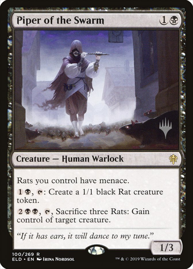 Piper of the Swarm PELD-100P Throne of Eldraine Promos Magic card