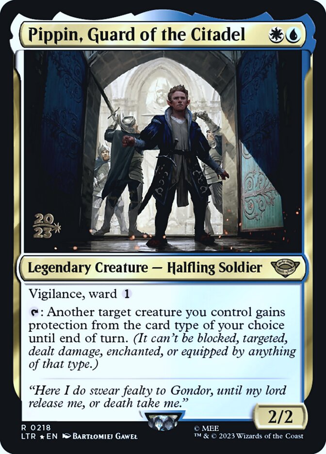 Pippin, Guard of the Citadel PLTR-218S Tales of Middle-earth Promos Magic card