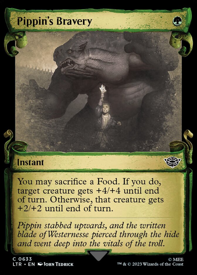 Pippin's Bravery LTR-633 The Lord of the Rings: Tales of Middle-earth Magic card