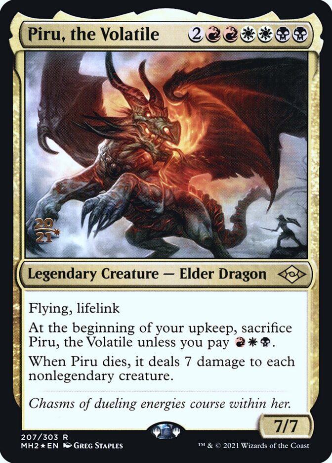 Piru, the Volatile PMH2-207S Modern Horizons 2 Promos Magic card