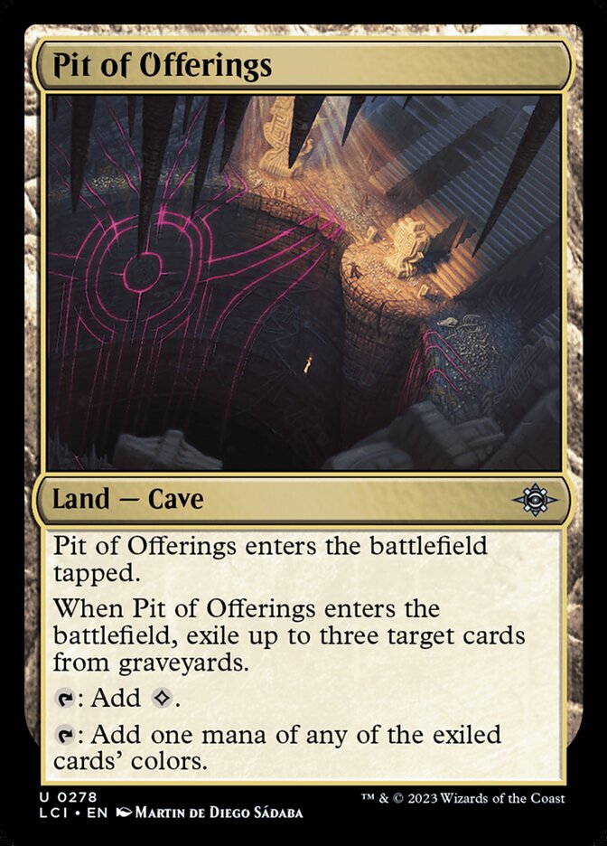 Pit of Offerings LCI-278 The Lost Caverns of Ixalan Magic card
