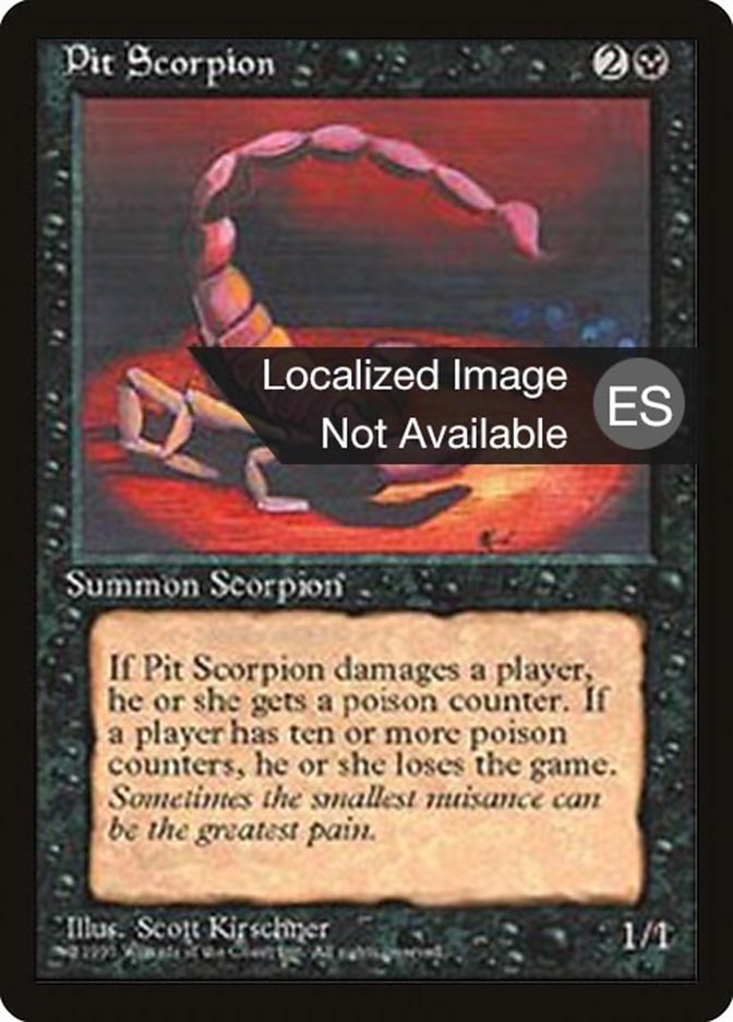 Pit Scorpion 4BB-153 Fourth Edition Foreign Black Border Magic card