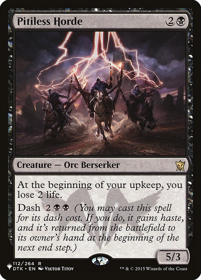 Pitiless Horde PLST-DTK-112 The List Magic card