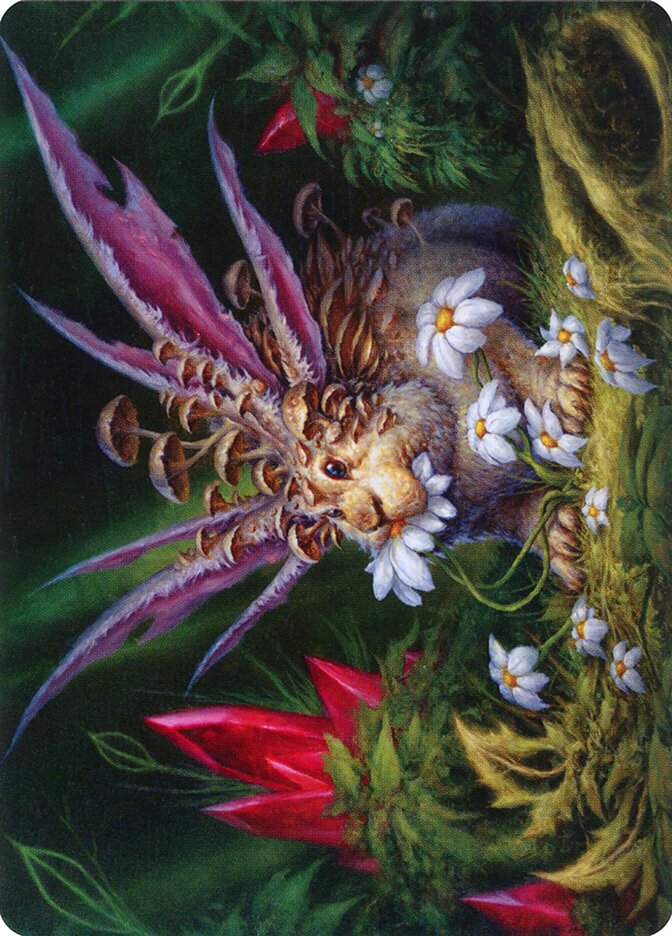 Placid Rottentail // Placid Rottentail AMOM-39 March of the Machine Art Series Magic card